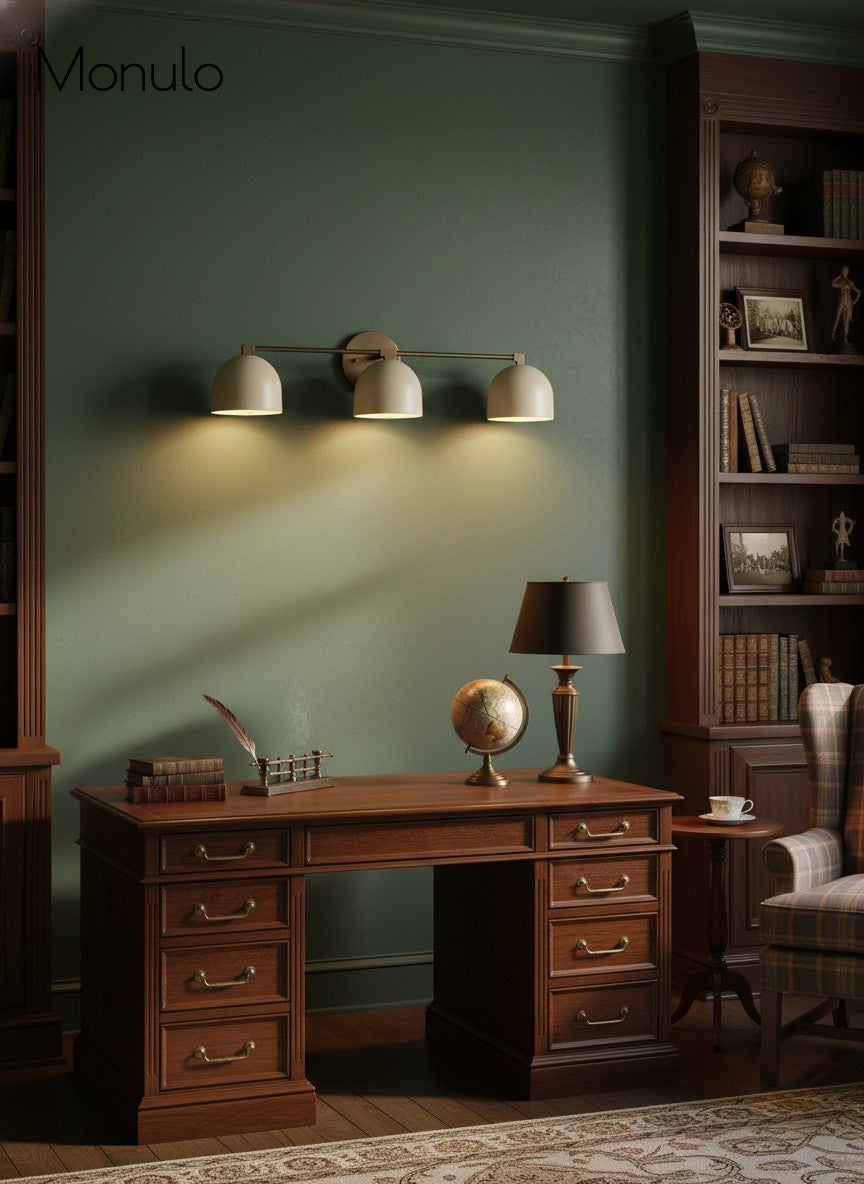 Metio Dome Vanity Wall Light – Mid-Century Fixture for Bathroom