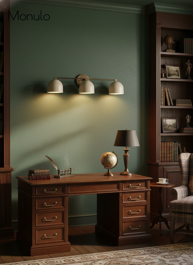 Metio Dome Vanity Wall Light – Mid-Century Fixture for Bathroom