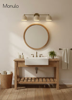 Load image into Gallery viewer, Metio Dome Vanity Wall Light – Mid-Century Fixture for Bathroom
