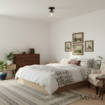 Load image into Gallery viewer, Glorica Glass Clear Globe Semi-Flush Ceiling Light – Modern Industrial Style for Living Room &amp; Dining
