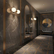 Lumio Globe Opal Glass – Mid-Century Modern Bathroom Wall Sconce