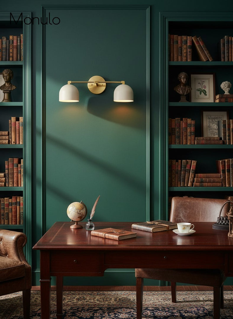 Metio Dome Vanity Wall Light – Mid-Century Fixture for Bathroom