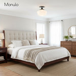 Load image into Gallery viewer, Geotower Rounded Opal Glass Schoolhouse Ceiling Light – Mid-Century Style – Bedroom &amp; Hallway Fixture
