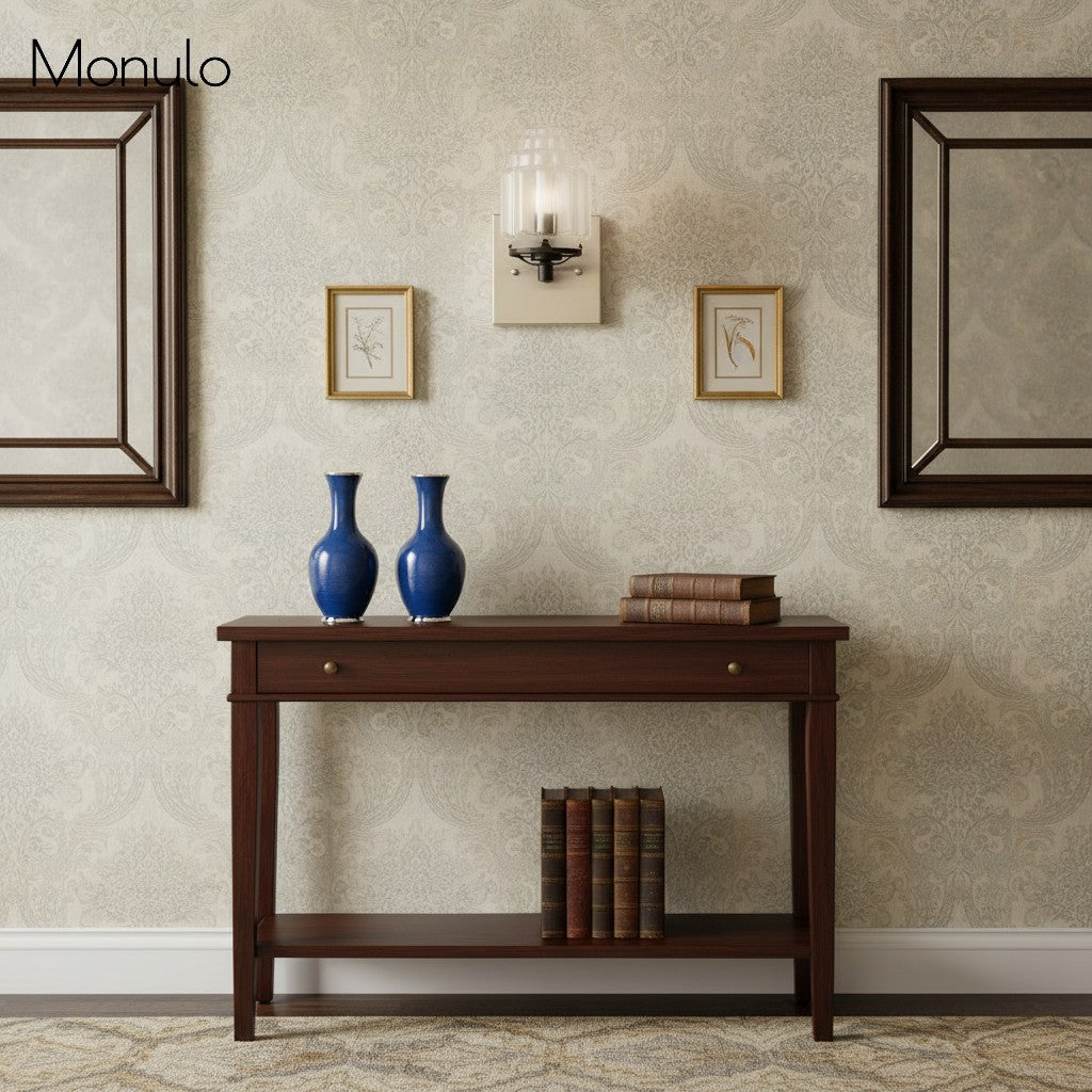 Applique murale globe en verre Art Déco Tierlux – Lampe en métal et verre pour salon ou salle de bain