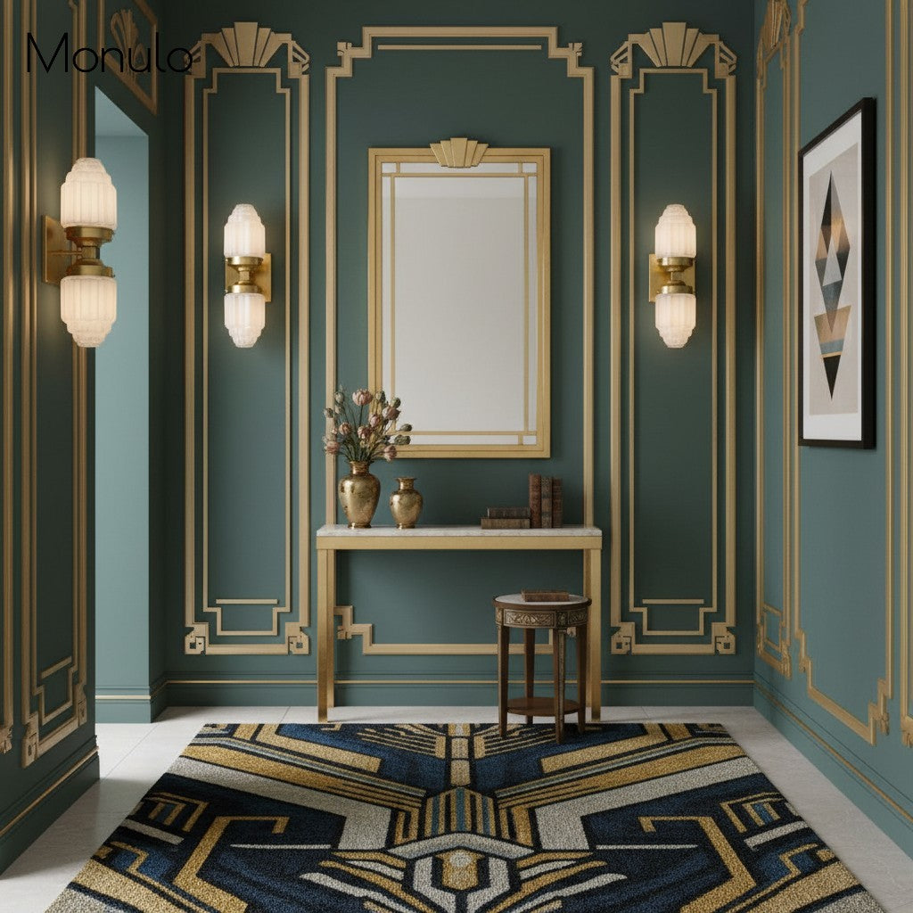 Applique murale globe en verre Art Déco Tierlux – Lampe en métal et verre pour salon ou salle de bain