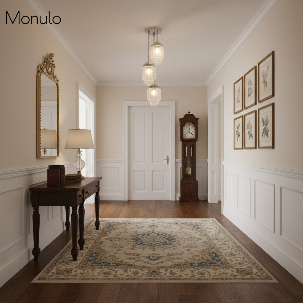 Tierlux Glass Tiered Skyscraper Shade Pendant – Art Deco Ceiling Light for Kitchen Island