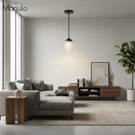 Load image into Gallery viewer, Tierlux Glass Tiered Skyscraper Shade Pendant – Art Deco Ceiling Light for Kitchen Island
