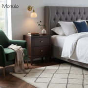 Curvona Ribbed Ceramic Wall Sconce with Curved Arm - Modern Indoor Accent Light for Bedroom, Living Room, Hallway