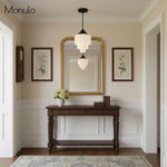 Load image into Gallery viewer, Geotower Glass Layered Globe Art Deco Pendant for Dining Room
