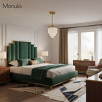 Load image into Gallery viewer, Geotower Glass Layered Globe Art Deco Pendant for Dining Room
