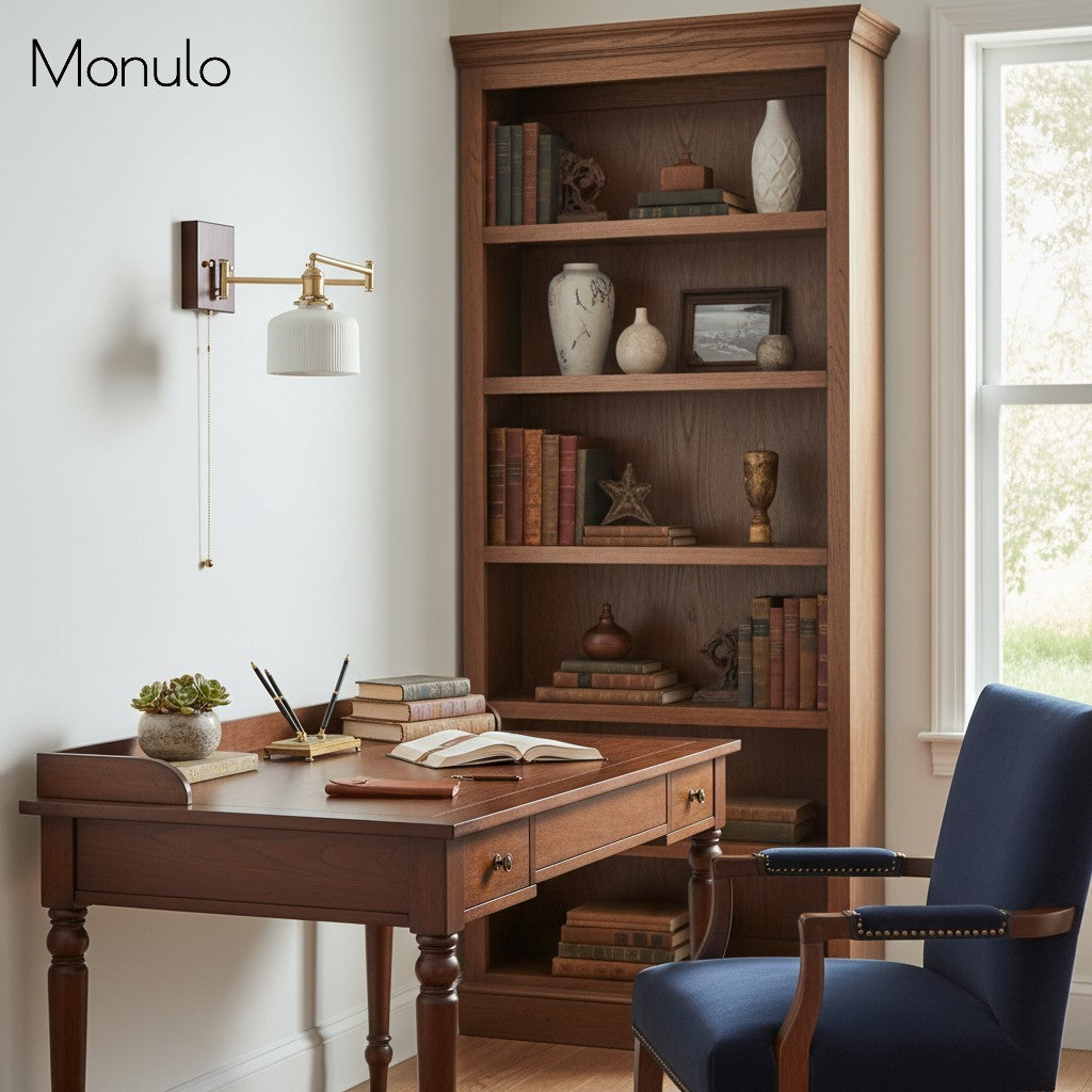 Glavora Keramische Wandlampe mit gebogenem Arm – Elegantes modernes Design für Schlafzimmer und Wohnzimmer