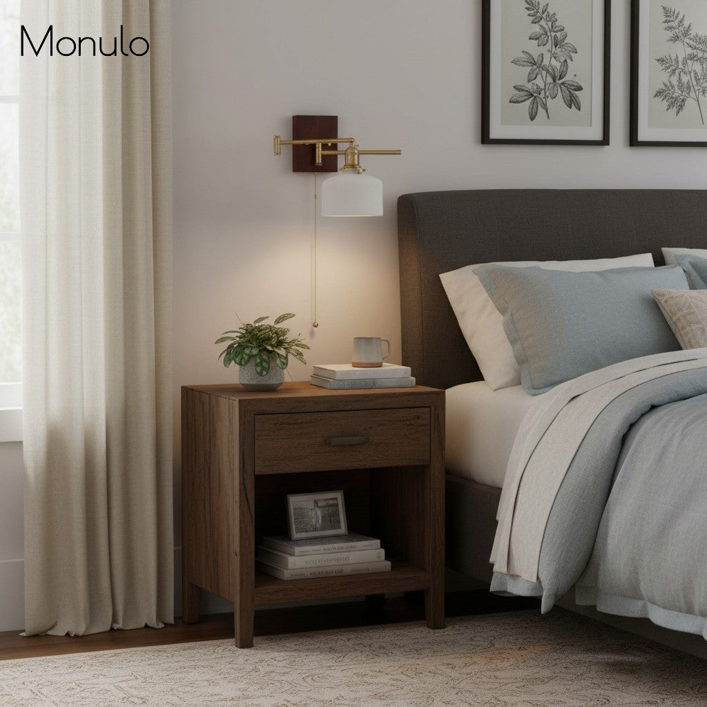 Glavora Keramische Wandlampe mit gebogenem Arm – Elegantes modernes Design für Schlafzimmer und Wohnzimmer