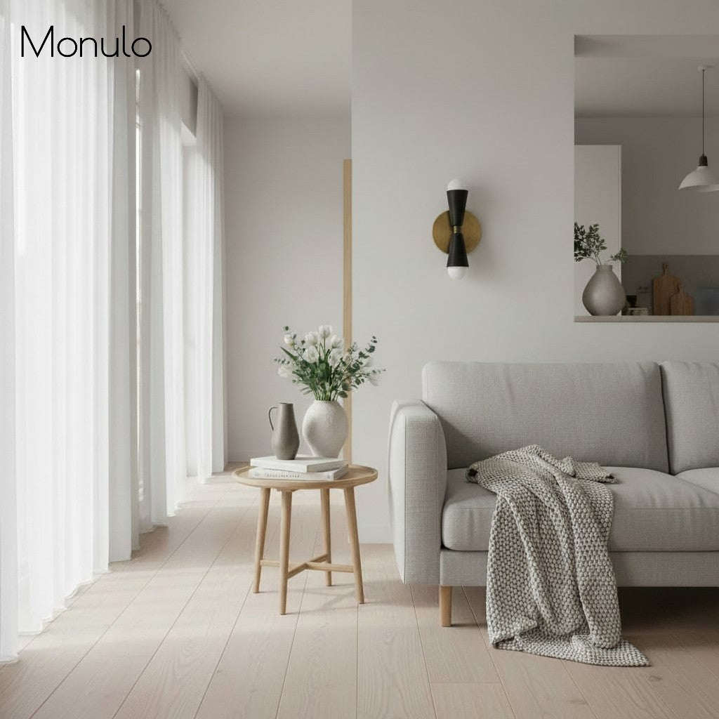 Aplique de pared cónico moderno Pyralis Cone – Lámpara de pared metálica de estilo rústico moderno para pasillo o baño