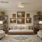 Load image into Gallery viewer, Metio Dome Minimalist Ceiling Lamp – Flush Mount for Small Spaces, Multi-Color Options
