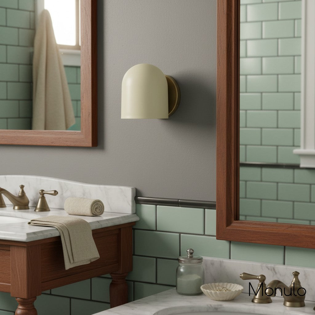 Applique murale industrielle moderne Metio Dome – Éclairage d'accentuation au design minimaliste pour salle de bain, salon et chambre