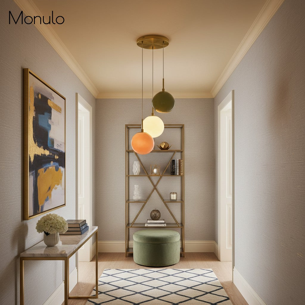 Suspension en verre opale Coloria – Design moderne et élégant pour salon, chambre et couloir
