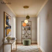 Coloria Opal Glass Cluster Pendant Lamp – Modern Design for Living Room, Bedroom, and Hallway