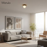 Load image into Gallery viewer, Artivo Modern Layered Globe Ceiling Light with Brass Finish for Living Room, Bedroom and Bathroom
