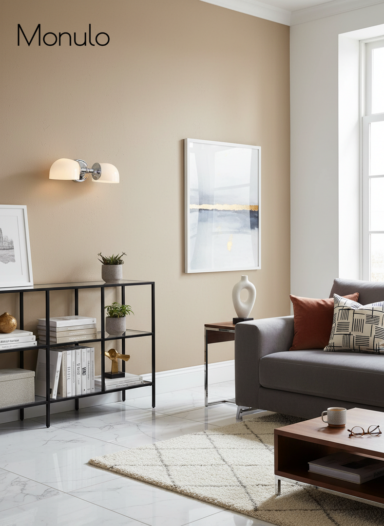 Double Globe Sconce – Horizontal Wall Light In Polished Brass Finish