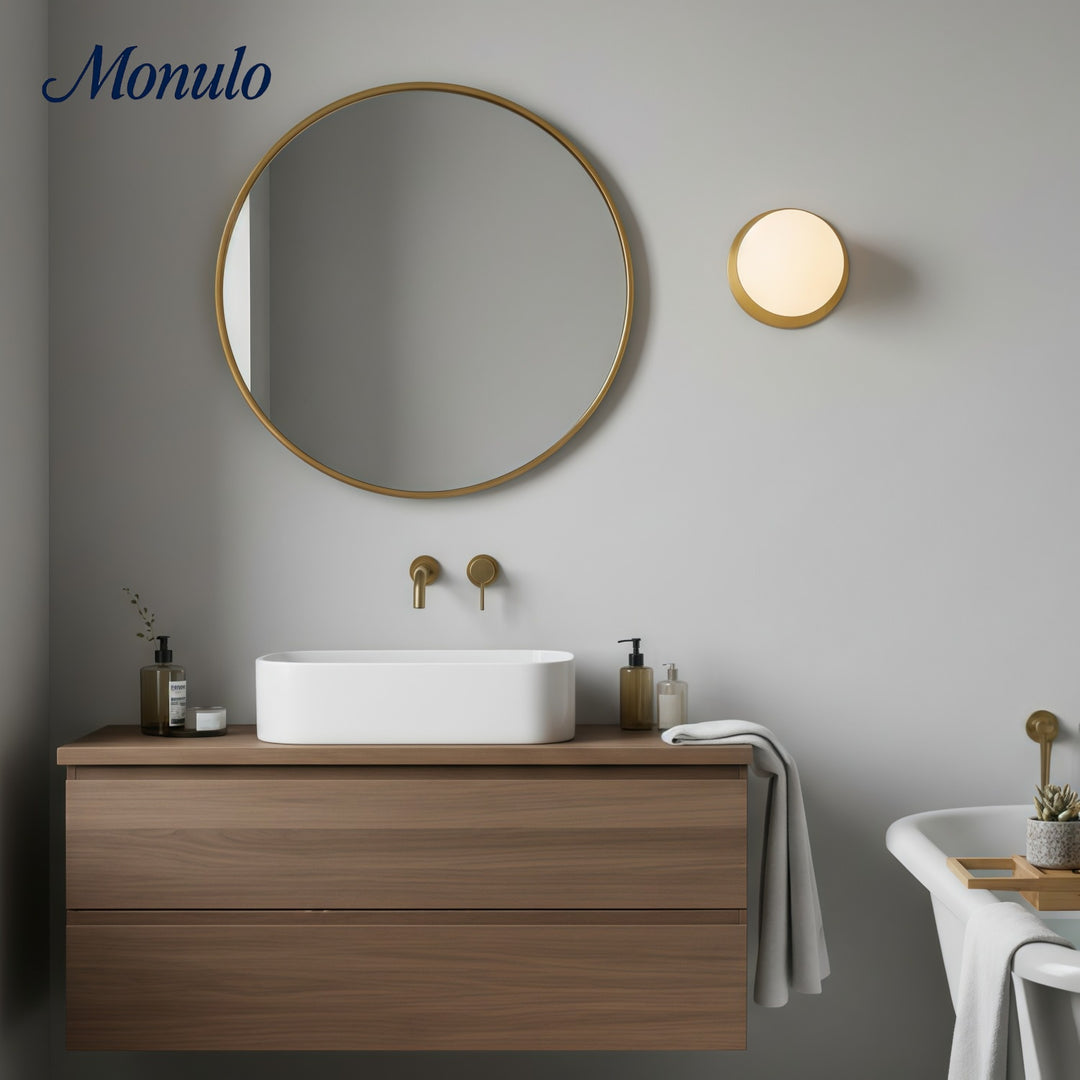 Rivolence Elegant Mid - Century Inspired Wall Light Fixture with Frosted Glass Shade