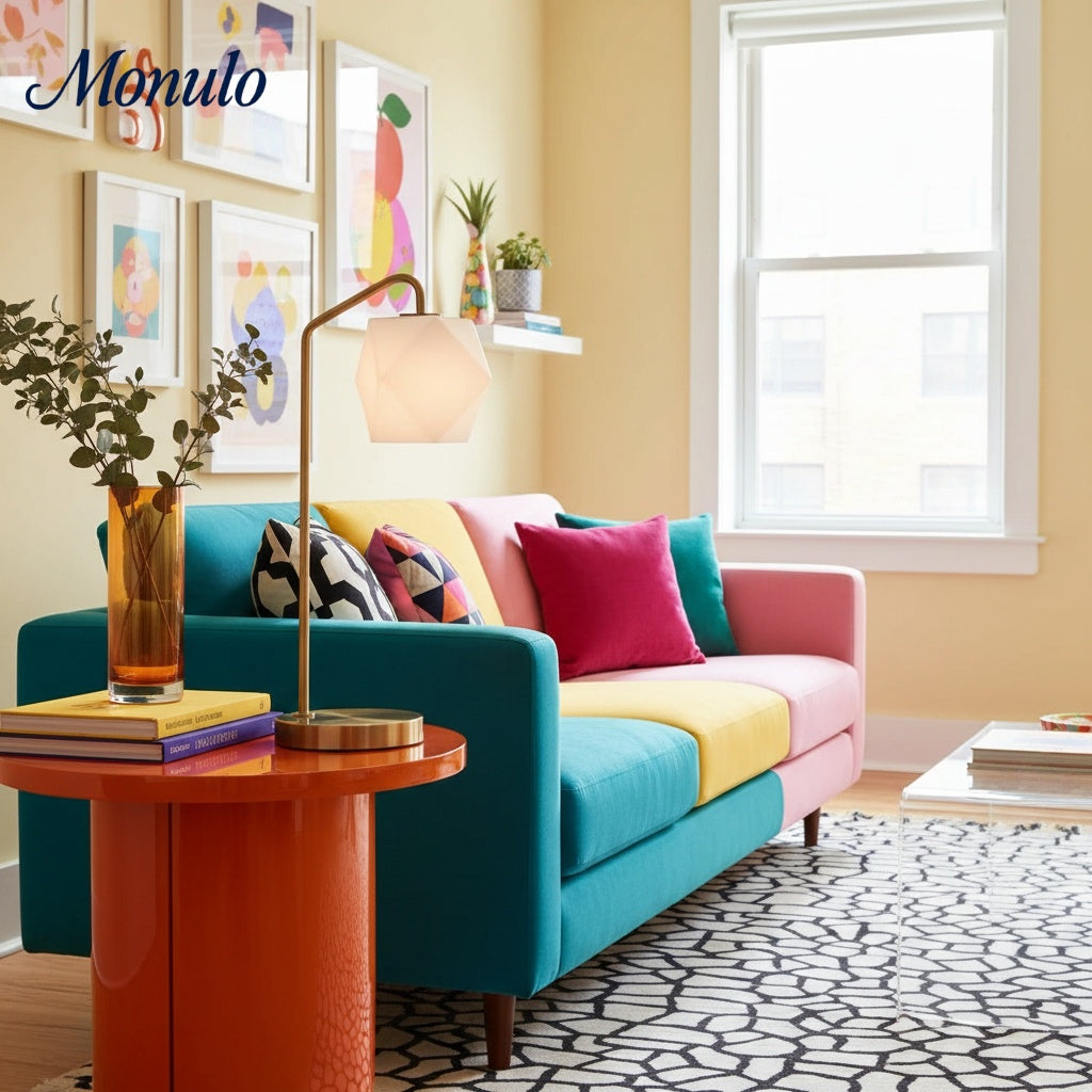 Talvior Modern Prism-Form Table Lamp – Warm Atmosphere Lighting for Living Rooms & Studies