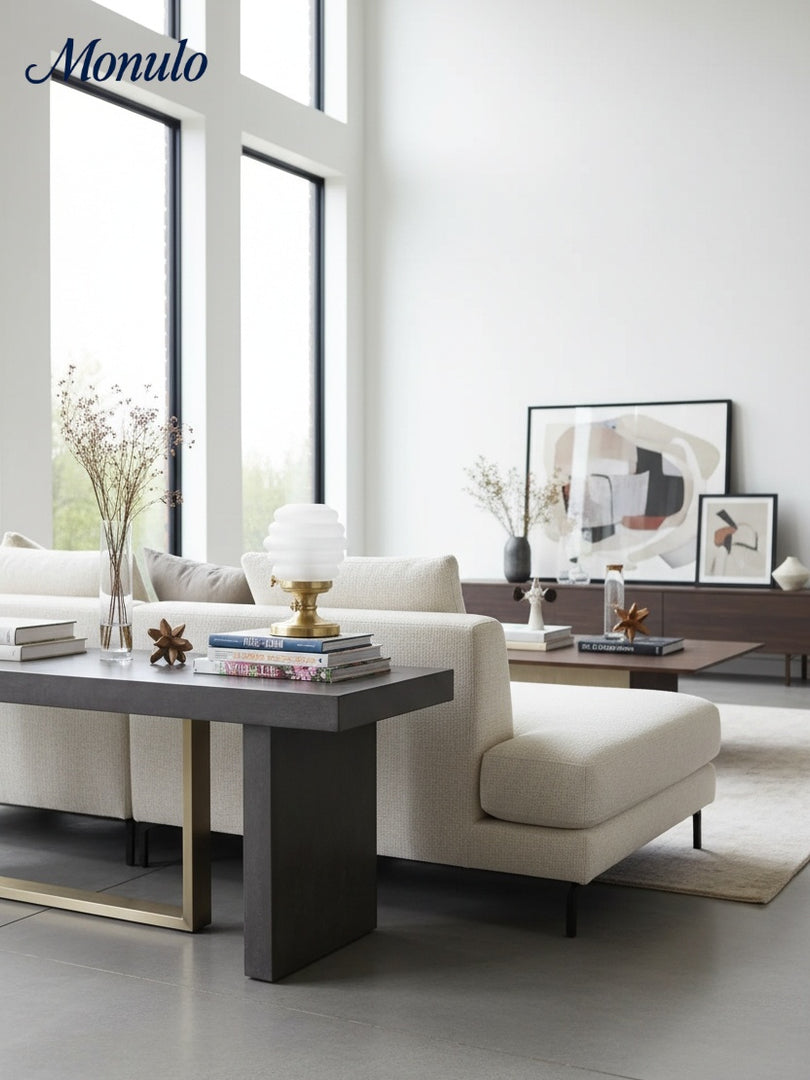 Capigia Minimal Curved Silhouette Table Lamp — Warm Glow Accent Light for Home & Office Spaces