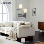 Load image into Gallery viewer, Alessora Minimalist Sphere Stem Tall Standing Lamp for Reading or Lounge Spaces
