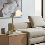 Bild in Gallery-Viewer laden, Brina Contemporary Tischlampe - Glas Schreibtischlampe mit USB-Ladeanschluss