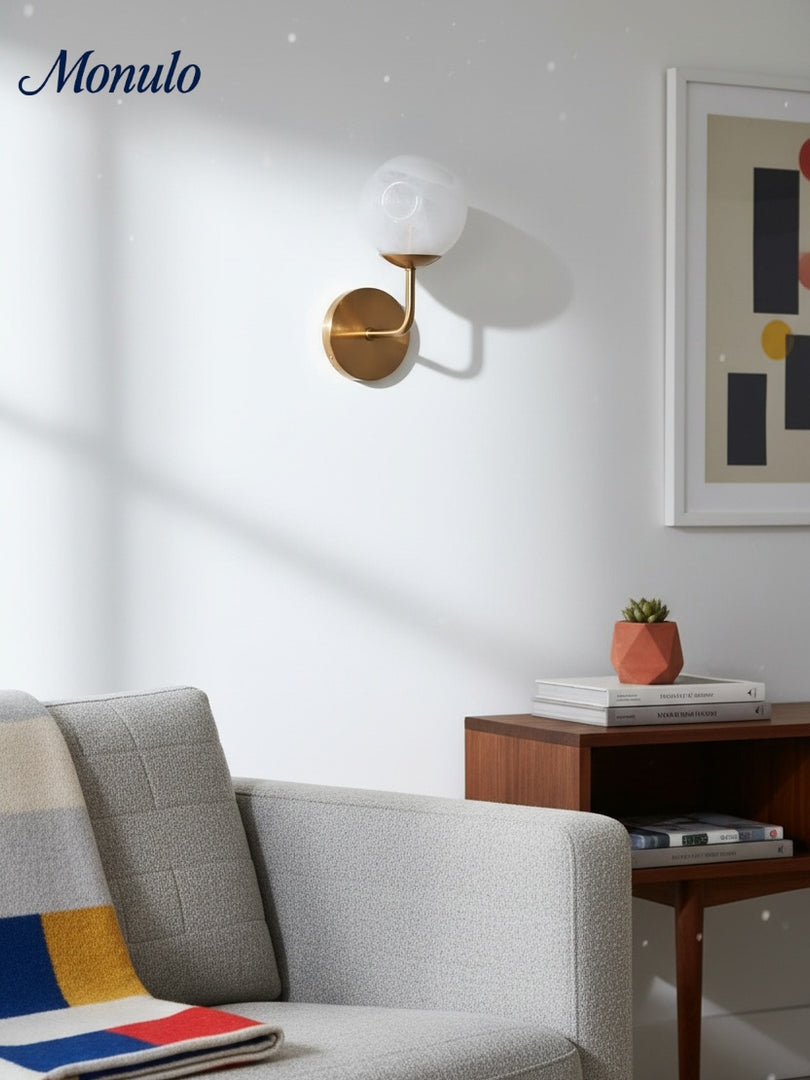 Pawrior Cloudform Floating Globe Wall Fixture — Modern Ambient Lighting for Dining Rooms & Lounge Areas