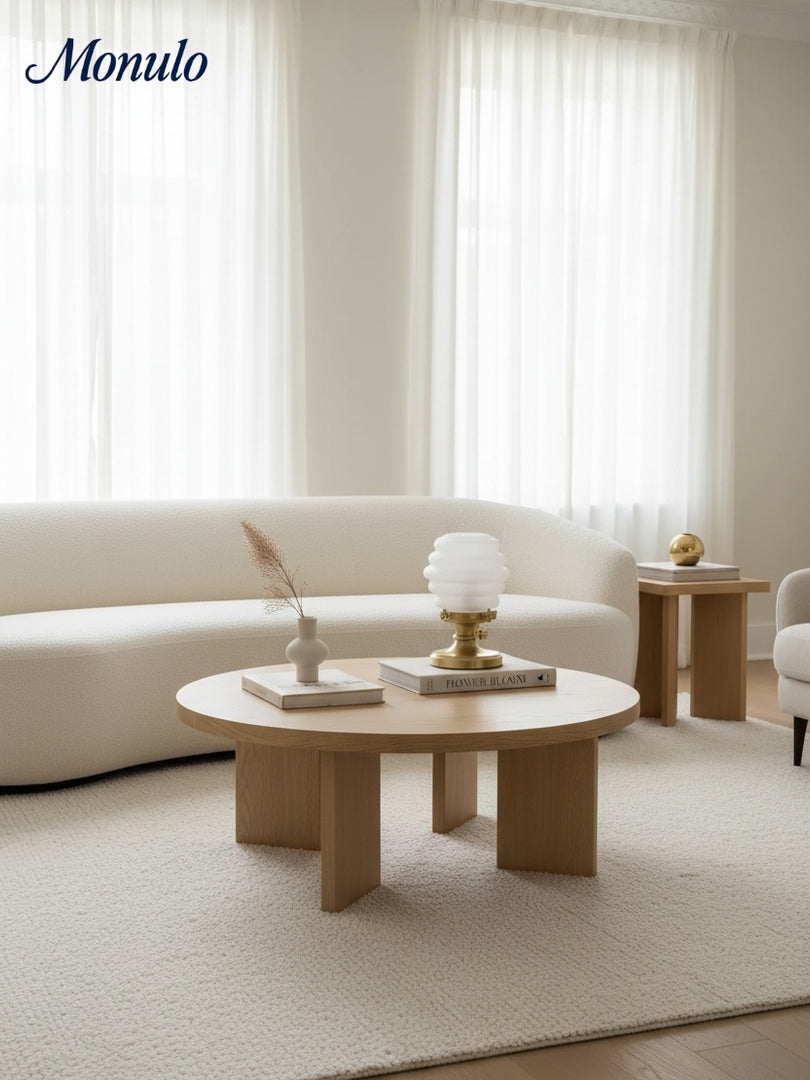 Capigia Minimal Curved Silhouette Table Lamp — Warm Glow Accent Light for Home & Office Spaces