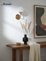 Load image into Gallery viewer, Pawrior Cloudform Floating Globe Wall Fixture — Modern Ambient Lighting for Dining Rooms &amp; Lounge Areas