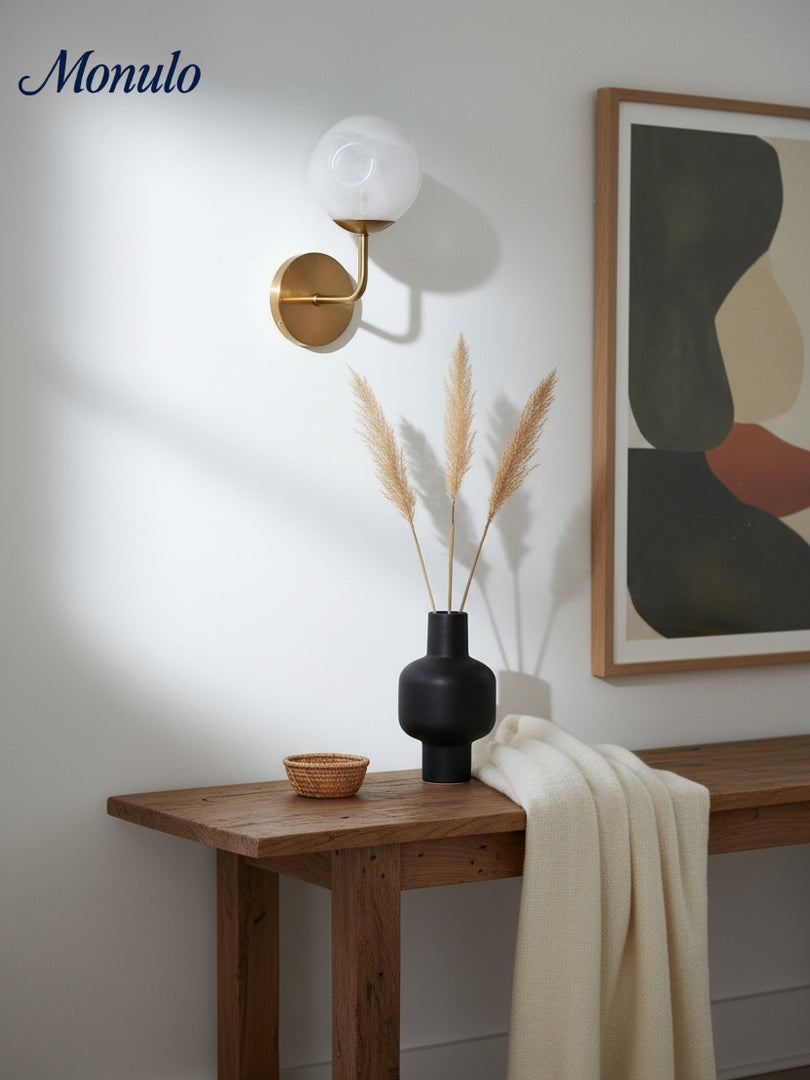 Pawrior Cloudform Floating Globe Wall Fixture — Modern Ambient Lighting for Dining Rooms & Lounge Areas