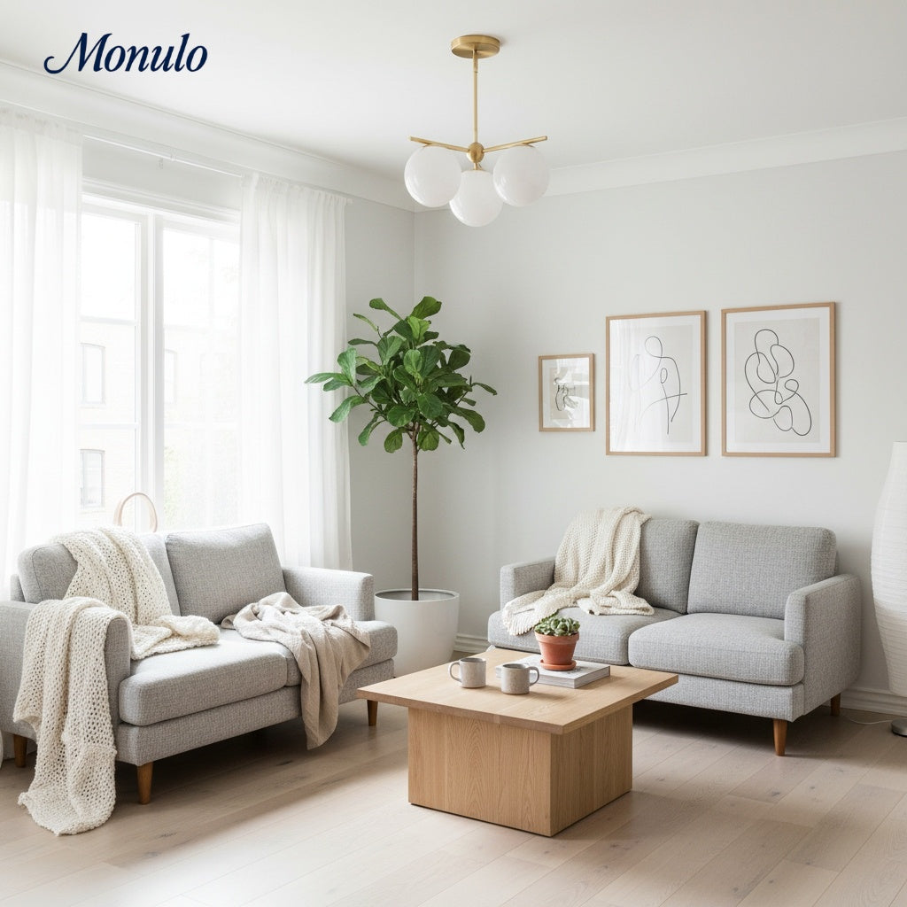 Lámpara de araña esférica escultórica Alessora — Lámpara colgante de inspiración retro para vestíbulos y cocinas