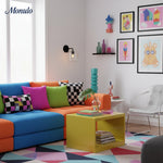 Cargar imagen en el visor de la Galería, Aplique de pared Lumivelle de cristal artístico suave y curvado — Iluminación decorativa minimalista para comedores y salones