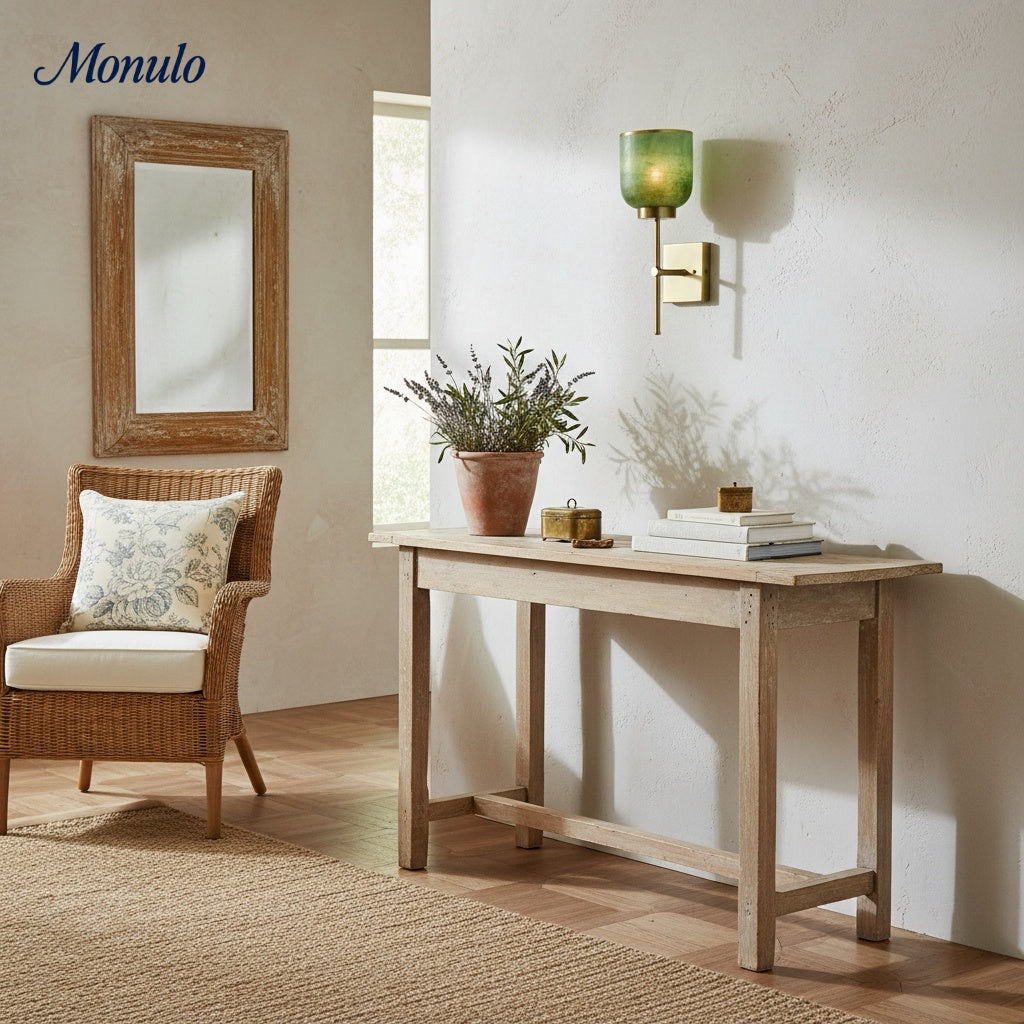 Helvo Streamlined Metal Glass Wall Sconce — Soft Glow Lighting for Modern Interiors