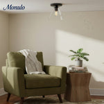 Load image into Gallery viewer, Conica Geometric Cone Glass Flush Mount – Minimalist Home Lighting