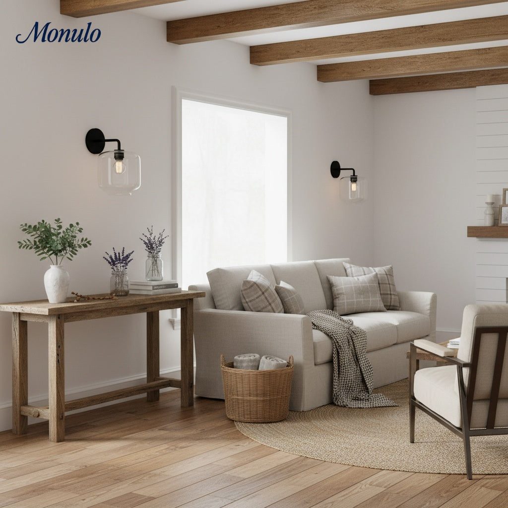 Aplique de pared Lumivelle de cristal artístico suave y curvado — Iluminación decorativa minimalista para comedores y salones