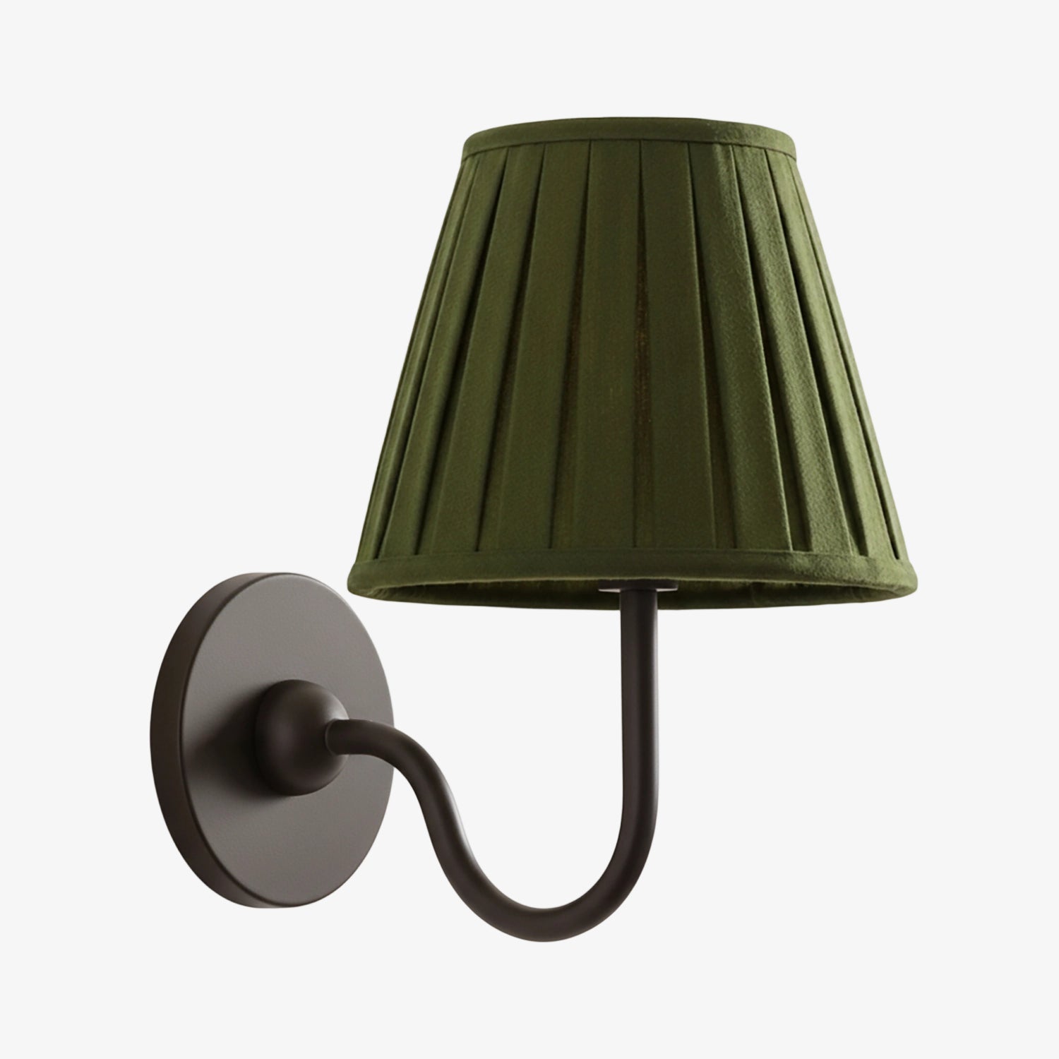 Luvora Fabric Shade Wall Sconce with Drum Shade - Classic Pleated Sconce Light