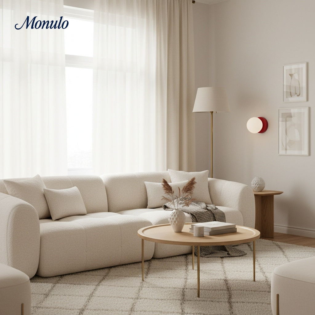 Rivolence Minimalistischer Flüssiger Moderner Runder Wandleuchter – Moderne Innenakzentbeleuchtung für Schlafzimmer oder Arbeitszimmer