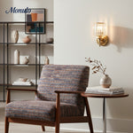 Cargar imagen en el visor de la Galería, Aplique de pared vintage Lustrielle Sparkling Crystal: lámpara de pared de lujo para pasillo y comedor.
