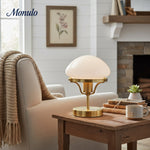 Bild in Gallery-Viewer laden, Ornato Luxe Skulpturale Geometrische Tischlampe – Art Deco Akzent für Schlafzimmer &amp; Wohnzimmer
