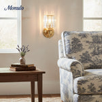 Cargar imagen en el visor de la Galería, Aplique de pared vintage Lustrielle Sparkling Crystal: lámpara de pared de lujo para pasillo y comedor.
