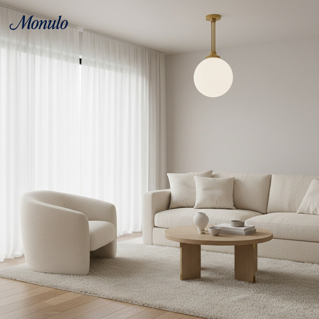 Suspension linéaire élégante en verre Glorica – Luminaire de plafond Art déco moderne pour salles à manger et cuisines