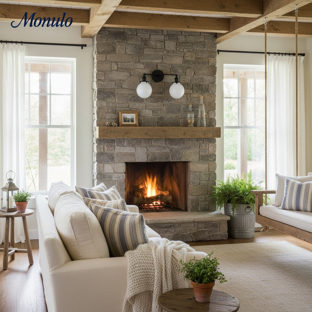 Applique murale géométrique linéaire Lumio Globe – Luminaire moderne pour salle de bain, idéal pour les zones miroir et lavabo