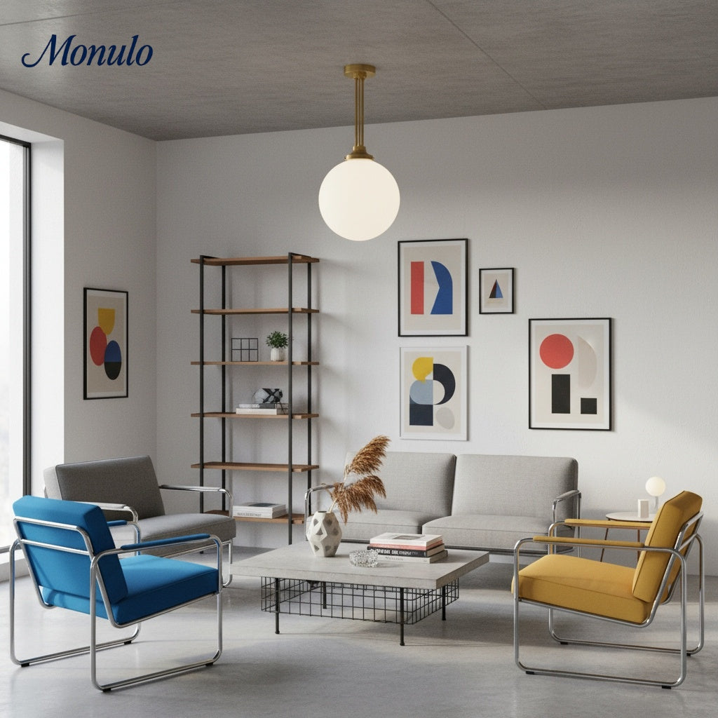 Suspension linéaire élégante en verre Glorica – Luminaire de plafond Art déco moderne pour salles à manger et cuisines