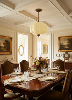 Load image into Gallery viewer, Vintage Milk Glass Semi Flush Mount Eloise Pendant Light
