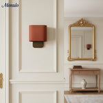 Load image into Gallery viewer, Nolvara Soft Fabric Luxe Metal Fabric Wall Sconce for Bedroom Reading Light
