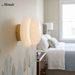 Cargar imagen en el visor de la Galería, Aplique de pared Coloria Modern Colorful Opal Glass Globe – Ideal para salas de estar y dormitorios