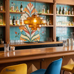 Load image into Gallery viewer, Koloro Colored Glass Shade Pendant Lamp – Adjustable Suspension Modern Interior Lighting Fixture
