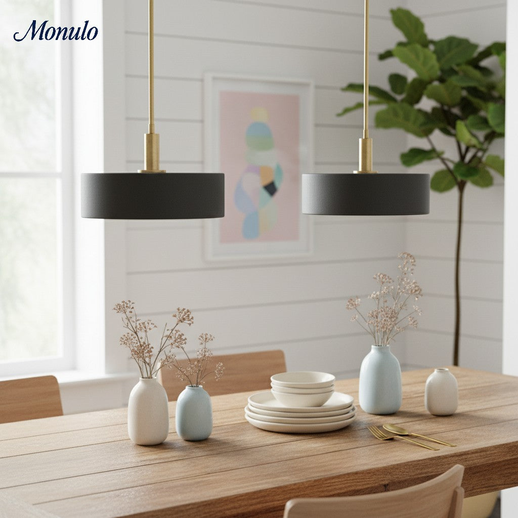 Cerova Contemporary Minimalist and Elegant Pendant – Ivory Porcelain Shade Light for Kitchen Island & Bedroom